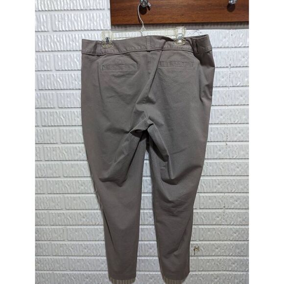 INC International Concepts Women's Gray Straight-Leg Mid-Rise Khakis Pants Size - Picture 3 of 4